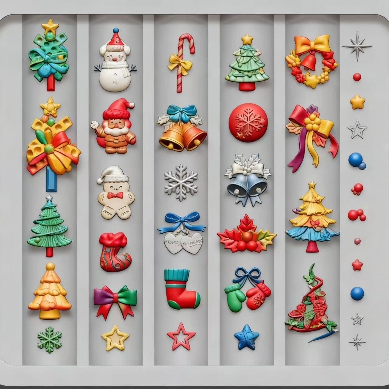 Silicone Christams Style Moulding Nail Art (Large)