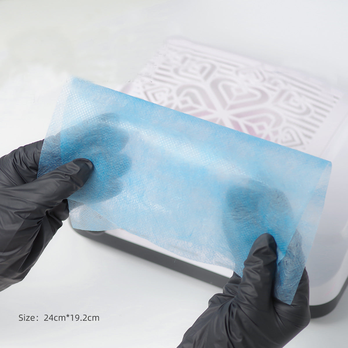 100pcs Disposable Nail Art Vacuum Dust Collector Sheets - Non-Woven Filter Paper in Pink/Blue/White