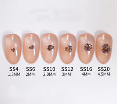 Point Back Crystal 6 slots