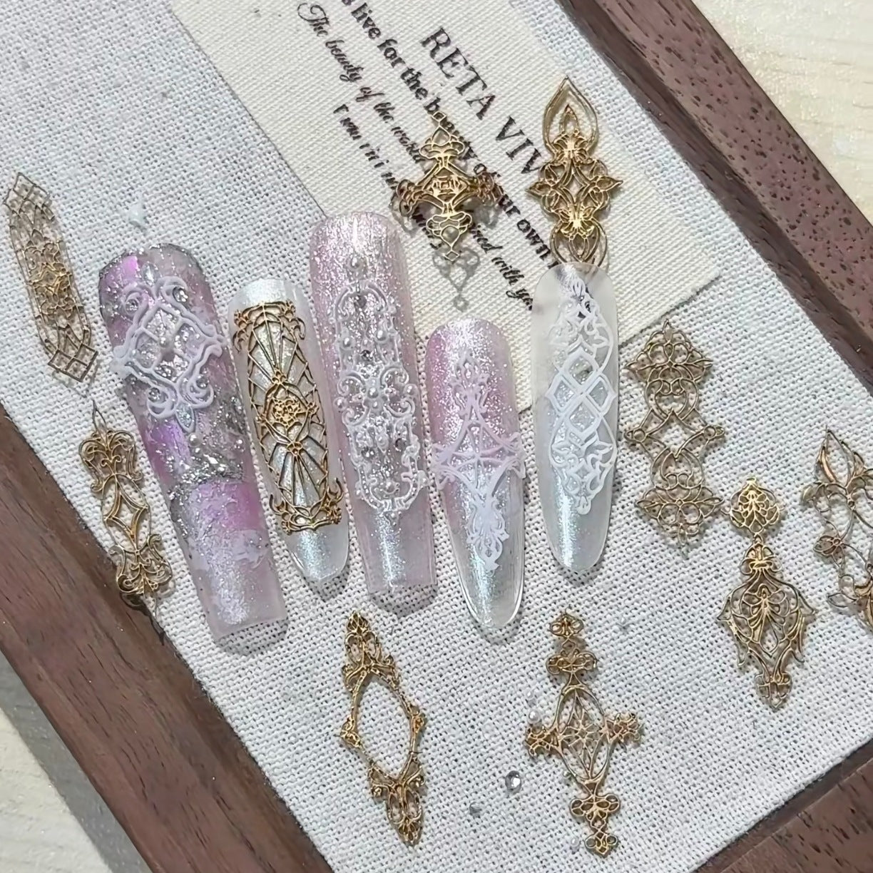 Silicone Baroque style Moulding Nail Art