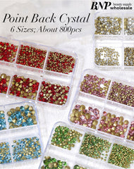 Point Back Crystal 6 slots