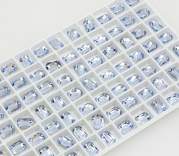 Rectangular Octagonal K9 Crystal nail art rhinestone flat back