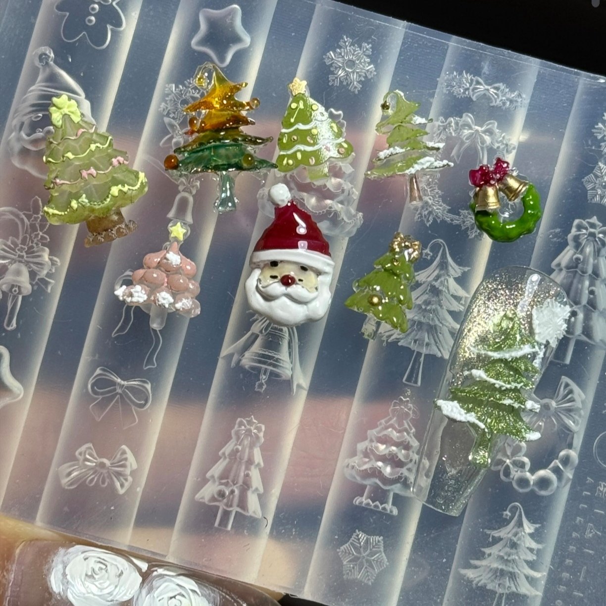 Silicone Christams Moulding Nail Art