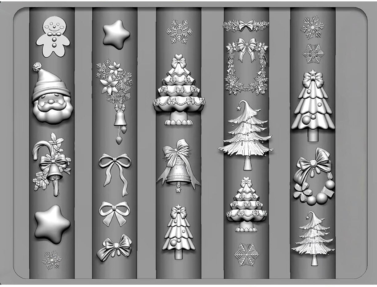 Silicone Christams Moulding Nail Art