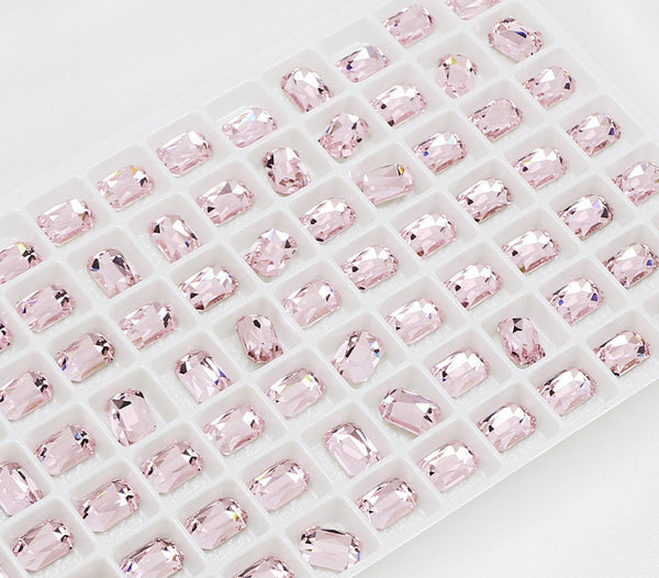 Rectangular Octagonal K9 Crystal nail art rhinestone flat back