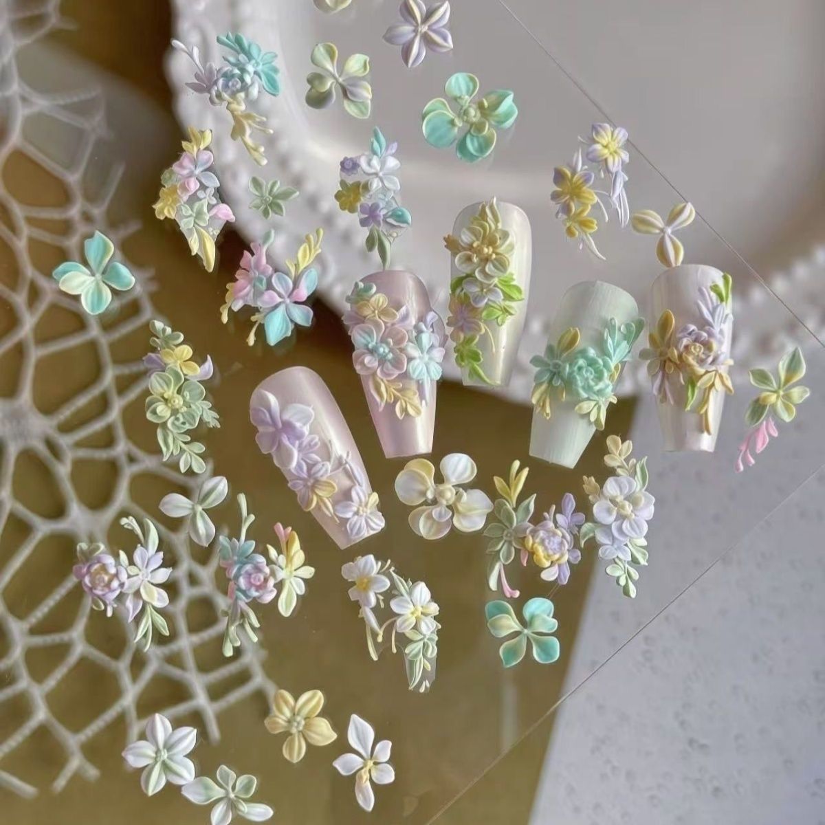 Silicone Flower Moulding Nail Art