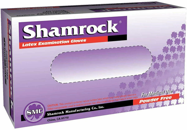 Shamrock Powder Free Examination Latex Gloves 100 PCS