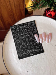 Reindeer Nail Decal for Airbrush/Ombre Gel