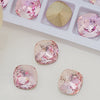 Nail Pink Rhinestone Crystal Decoration Heart/rectangle