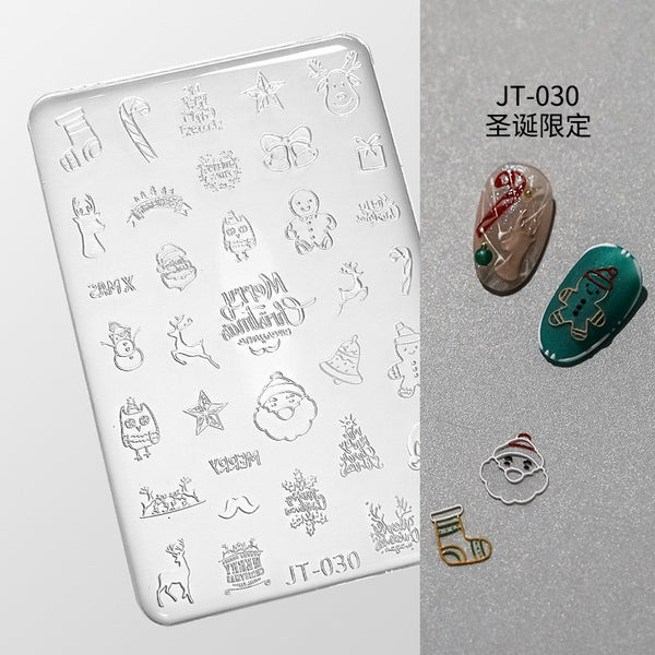 3D Christmas Silicone Nail Mould
