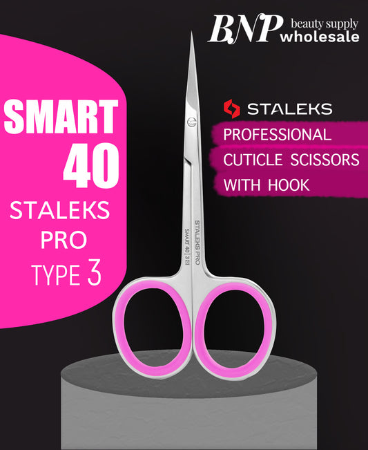 Staleks SMART 40/3 Professional Cuticle Scissors With Hook