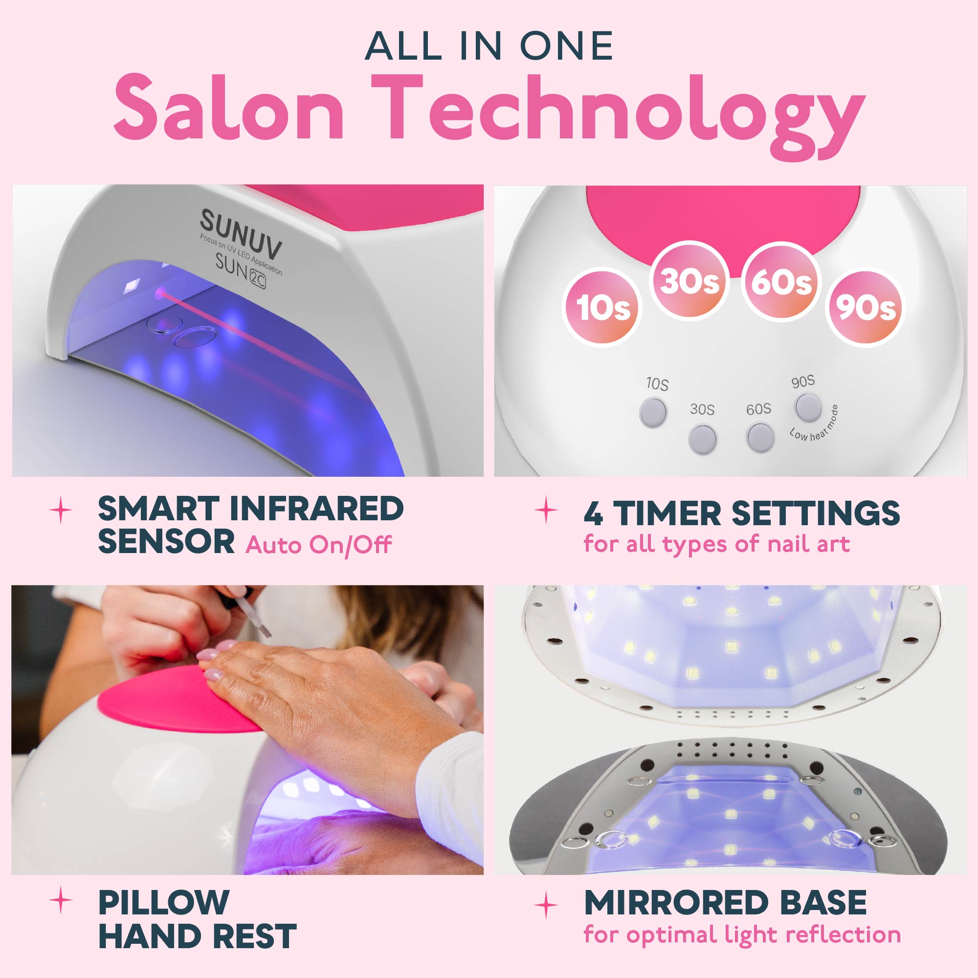 Sun 2C LED/UV Nail Lamp 48W