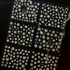 Snowflake decal stickers white