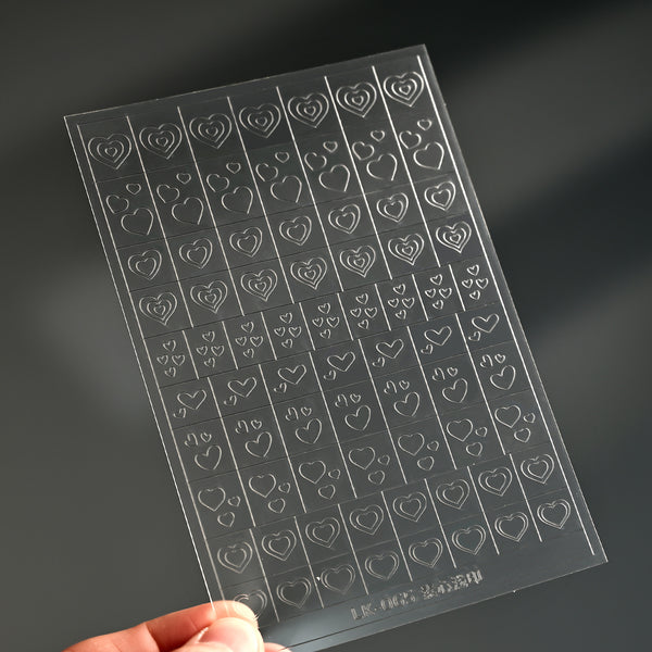 Ombre Padding Gel Sticker for French/Stars/Hearts