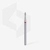 [Staleks] Diamond nail drill bit pointed bud red EXPERT head diameter  1,8 mm / working part 4 mm
