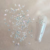 Rhombus-shapedflat back zircon nail art embellishments 50 pcs