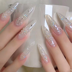 Rhombus-shaped  flat back zircon nail art embellishments 50 pcs