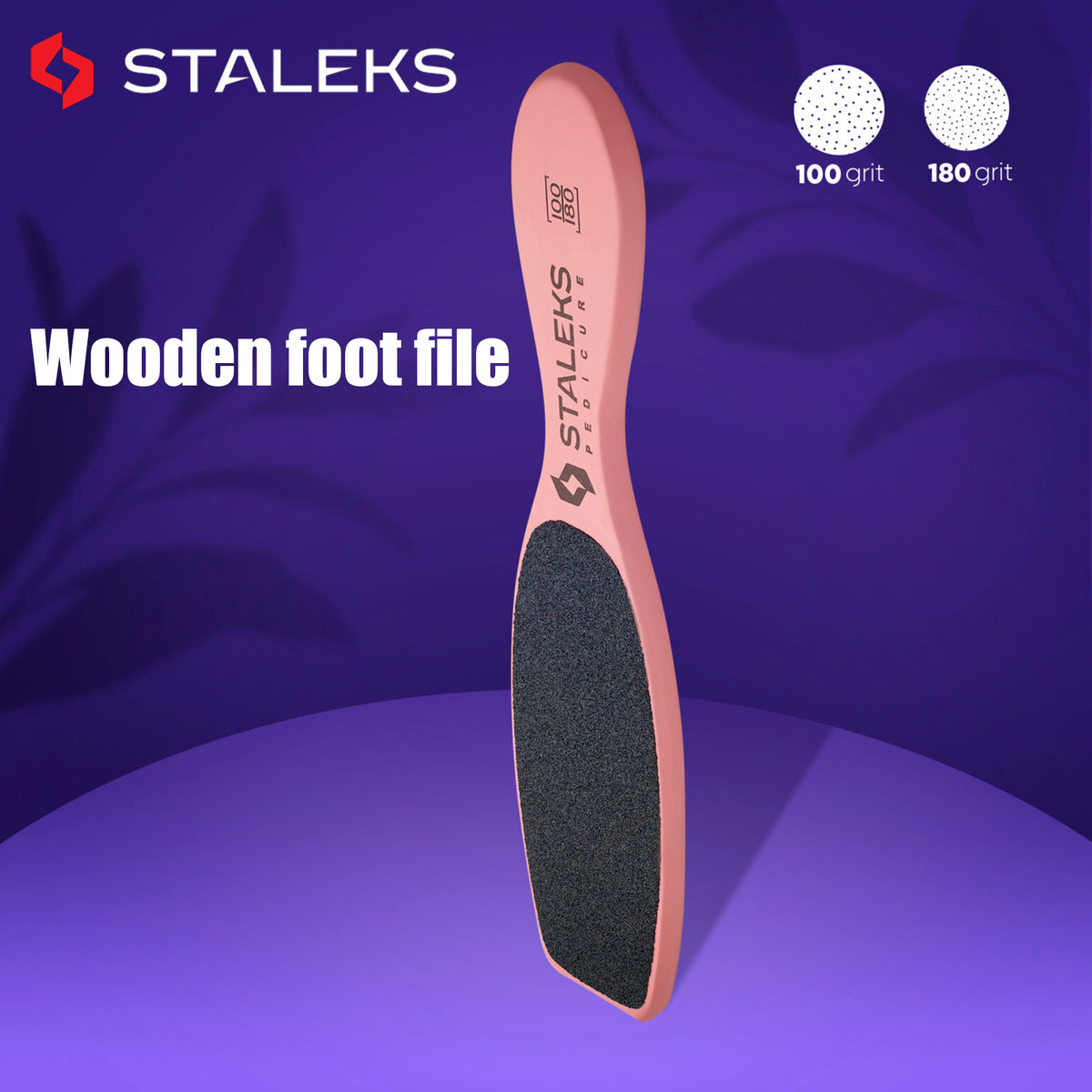 [Staleks] Wooden foot file BEAUTY & CARE 20 TYPE 3 100/180 Grit