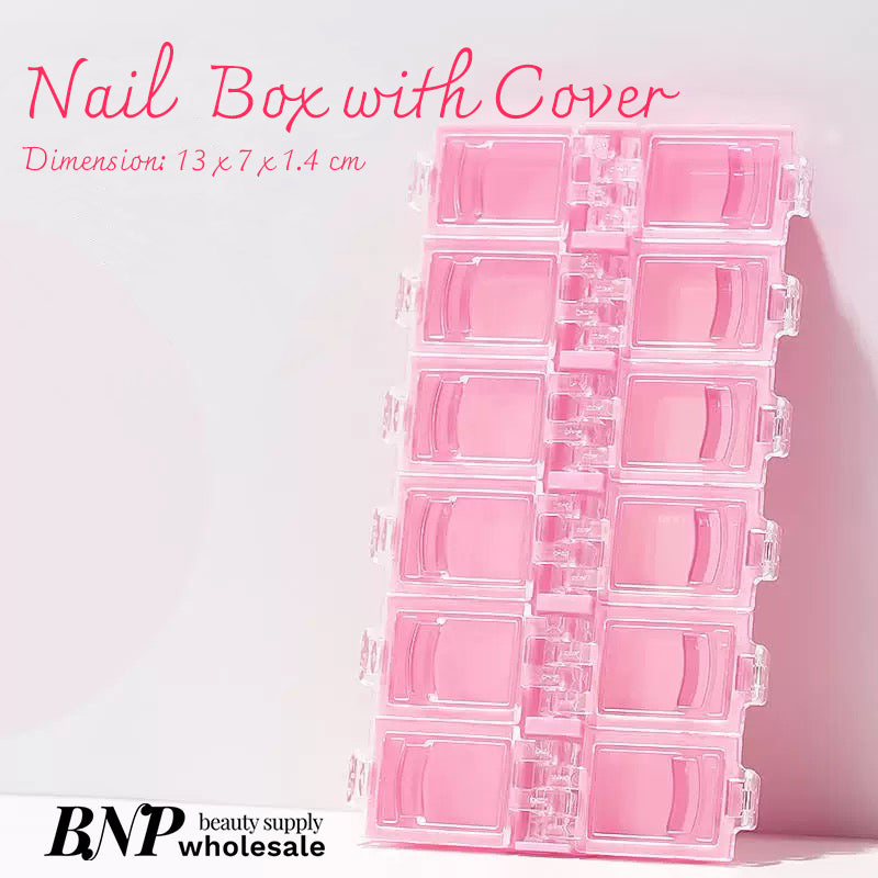Nail Decor Storage Box 12 slots (4 Colours)