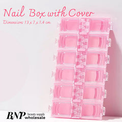 Nail Decor Storage Box 12 slots (4 Colours)