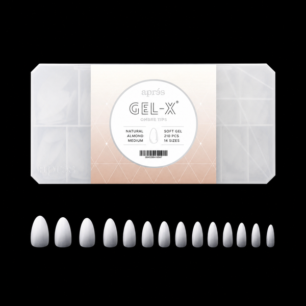 Apres Gel-X Tips Box 2.0 - Natural Ombre Almond (210Pcs)