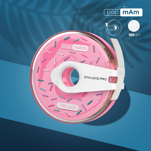 White abrasive tape papmAm EXPERT 180 grit Staleks (with or without plastic box)