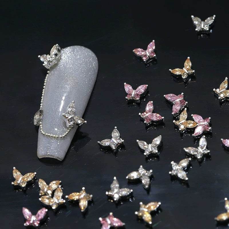 Nail Charm Decoration Butterfly 20pcs