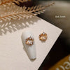 2 Pcs Christmas Nail Charms Snowflake Christmas Tree Nail Rhinestones Reindeer Metal Nails Art Diamond Gems for Art Decoration