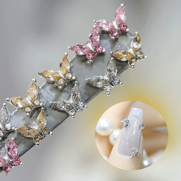 Nail Charm Decoration Butterfly 20pcs