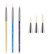 3Pcs Nail Art Liner Brush Set – French Stripe, Fine Line, 3D Tip & Gel Painting Brushes