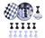 Nail Art Practice & Display Stand with Crystal Nail Tip Holders with Base & Storage Box 14pcs Set