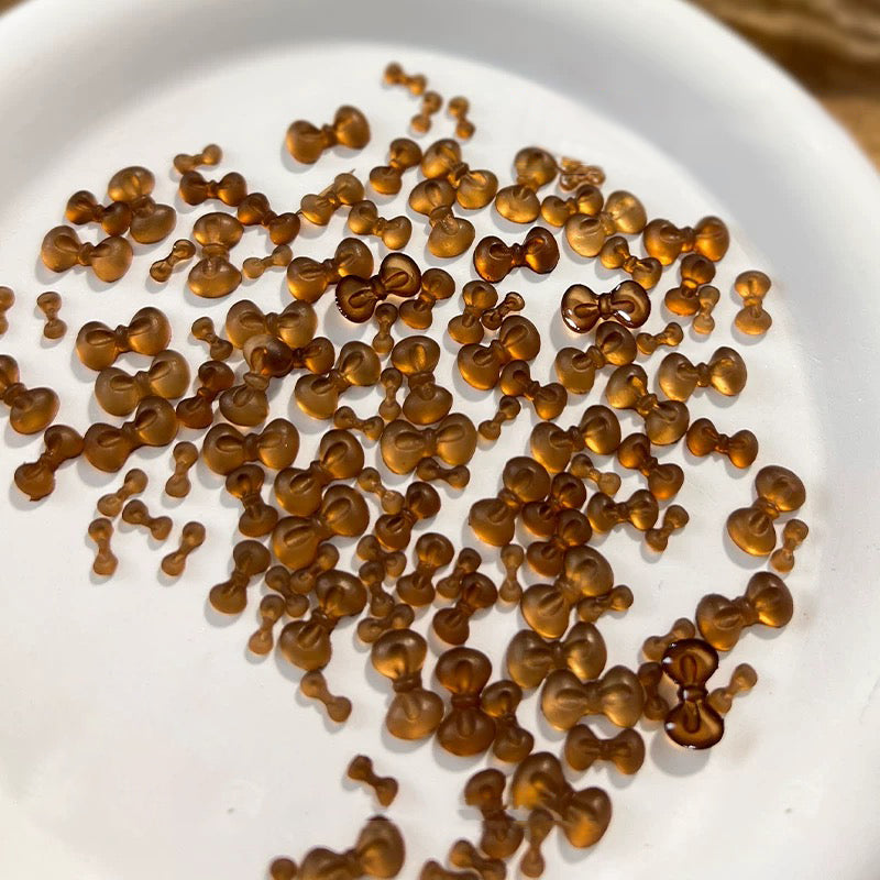 Three-dimensional Bow tie nail decor 4 colors 50pcs/pack