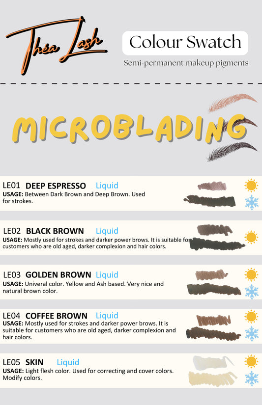 Thea Lash pigment collection for brows（5ml）