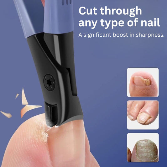 Wide Opening Head Nail Clippers Thick Toenails with Anti-Splash Design