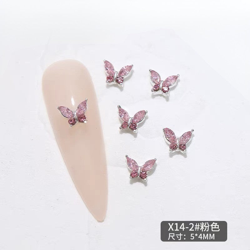 Nail Charm Decoration Butterfly 20pcs