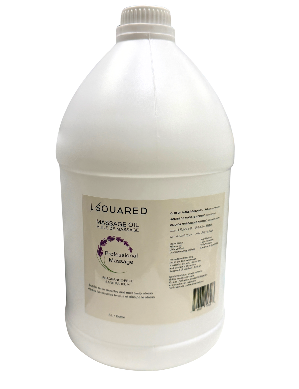 LSQUARED Massage Oil Fragrance-Free