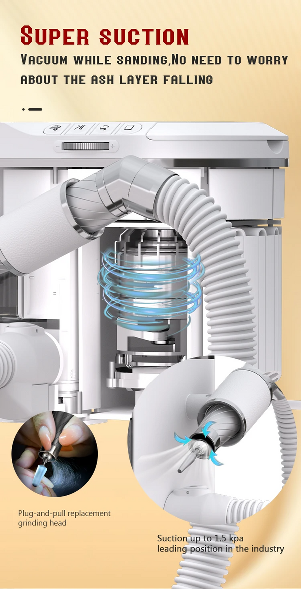 Daichong All-in-One Nail Drill with Vacuum (2 Version)