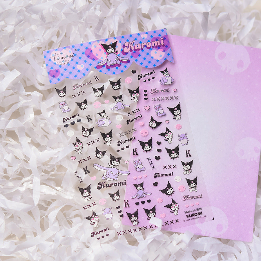 Sanrio Kuromi Cartoon Nail Sticker