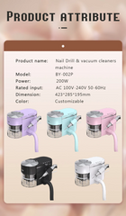 Daichong All-in-One Nail Drill with Vacuum (2 Version)