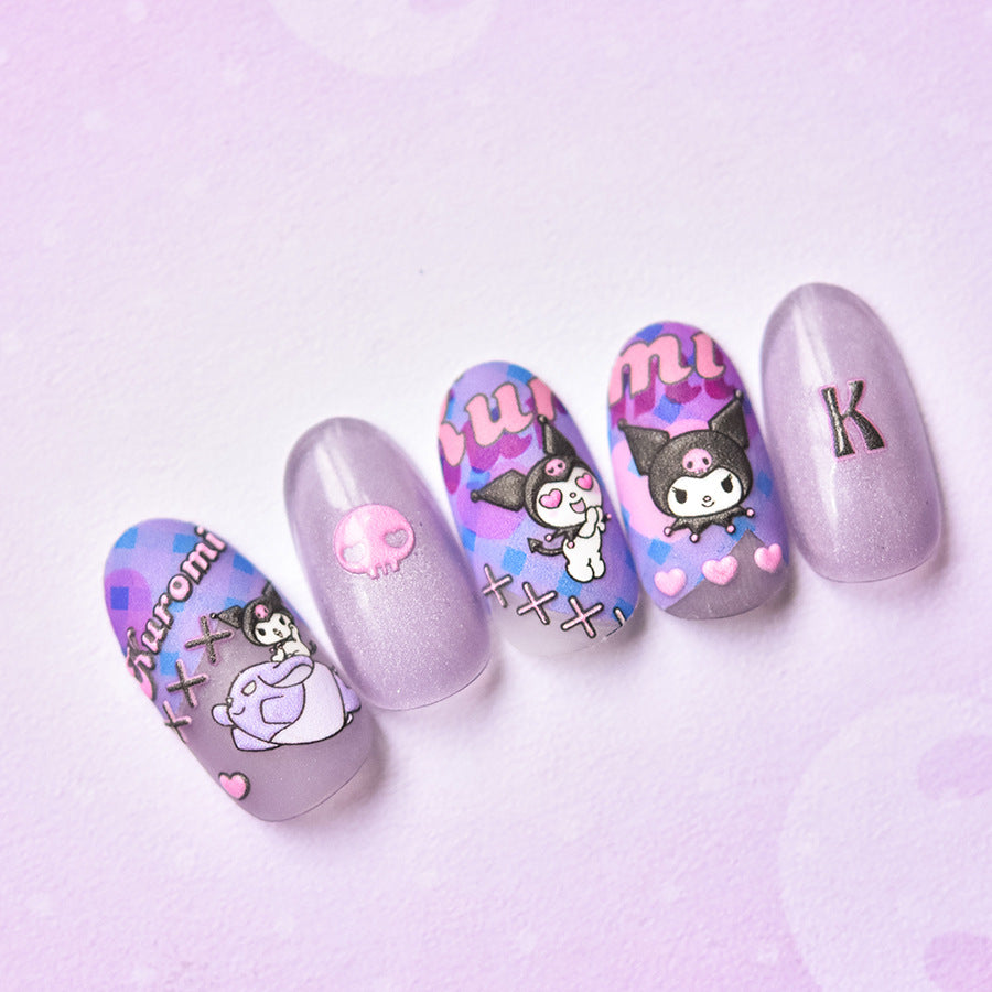 Sanrio Kuromi Cartoon Nail Sticker