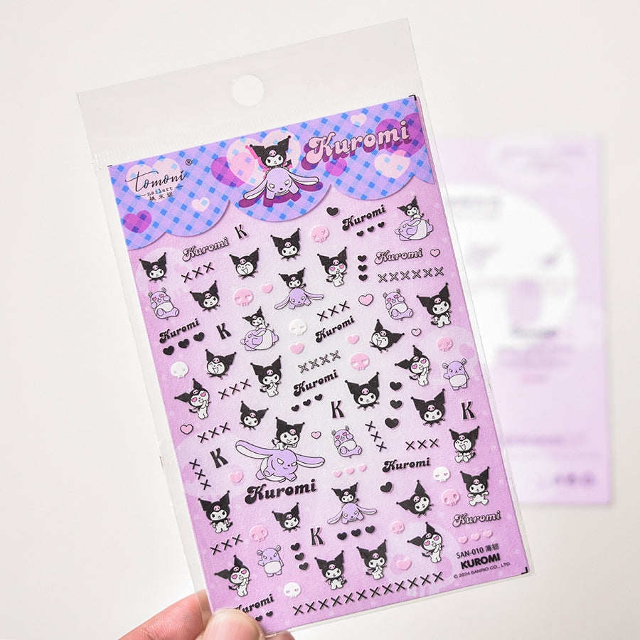 Sanrio Kuromi Cartoon Nail Sticker