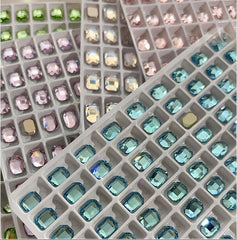 Rectangular Octagonal K9 Crystal nail art rhinestone flat back