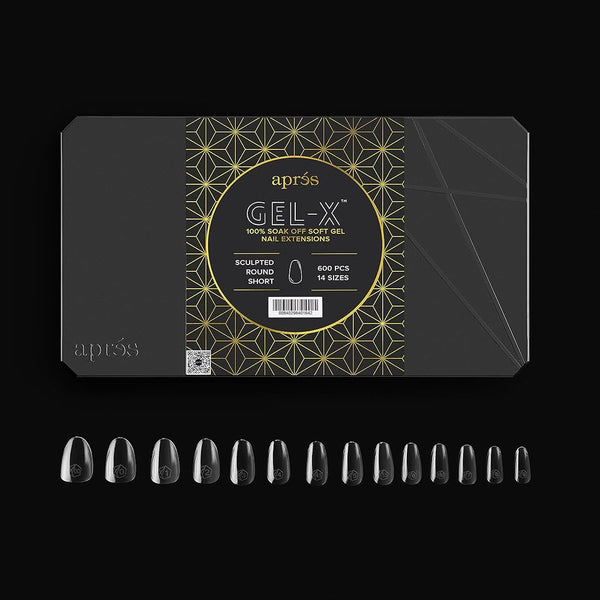 Gel-X® Sculpted Round Short Box of Tips - Pro (600pcs)