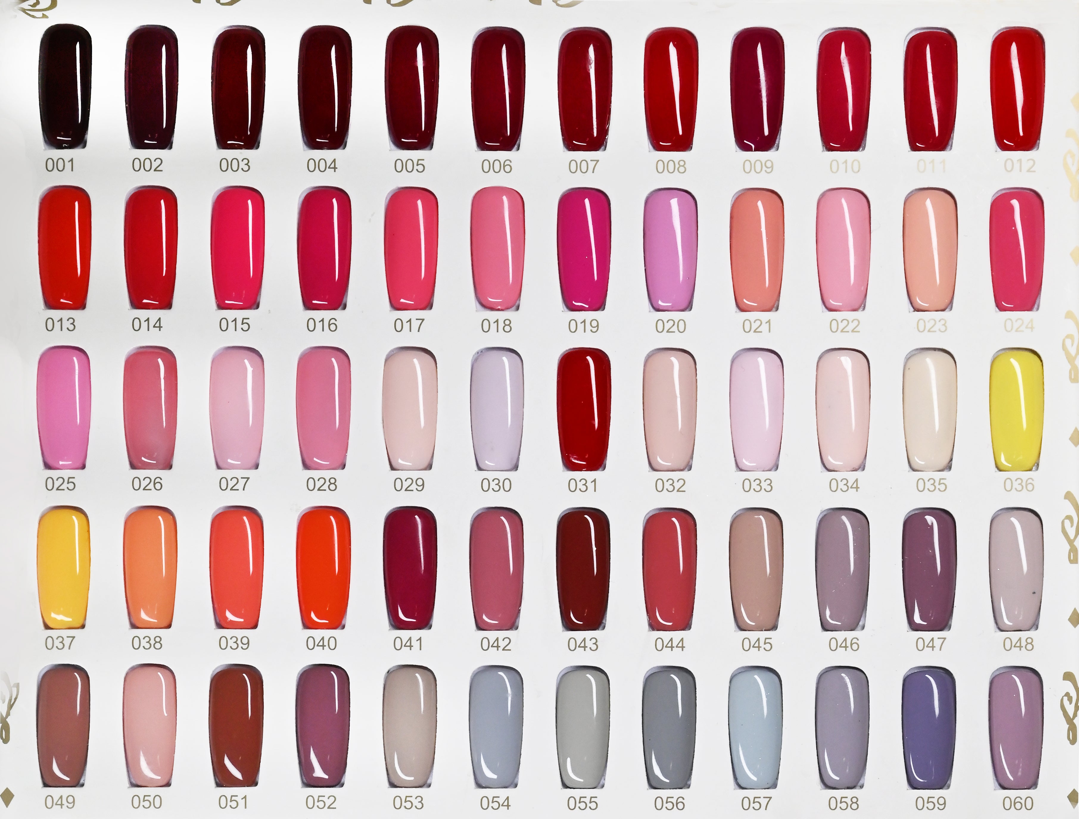 [Present] Gel Polish Classic Collection I (#1-#60 Colors)