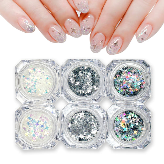 generic nail glitter set 3 colours