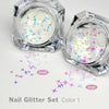 Glitter Set 3 colours Nail Decor