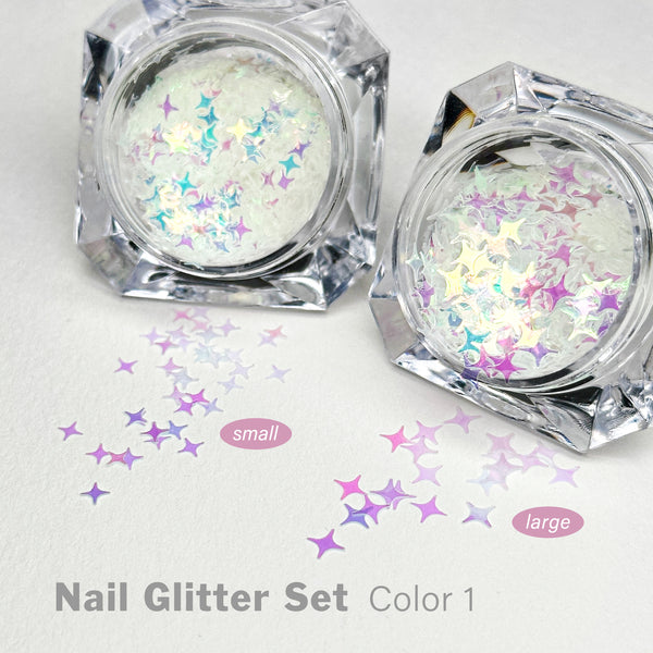 Glitter Set 3 colours Nail Decor