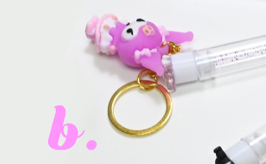 Portable Mascara Brush Keychain with Cover