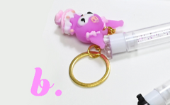 Portable Mascara Brush Keychain with Cover