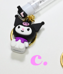 Portable Mascara Brush Keychain with Cover